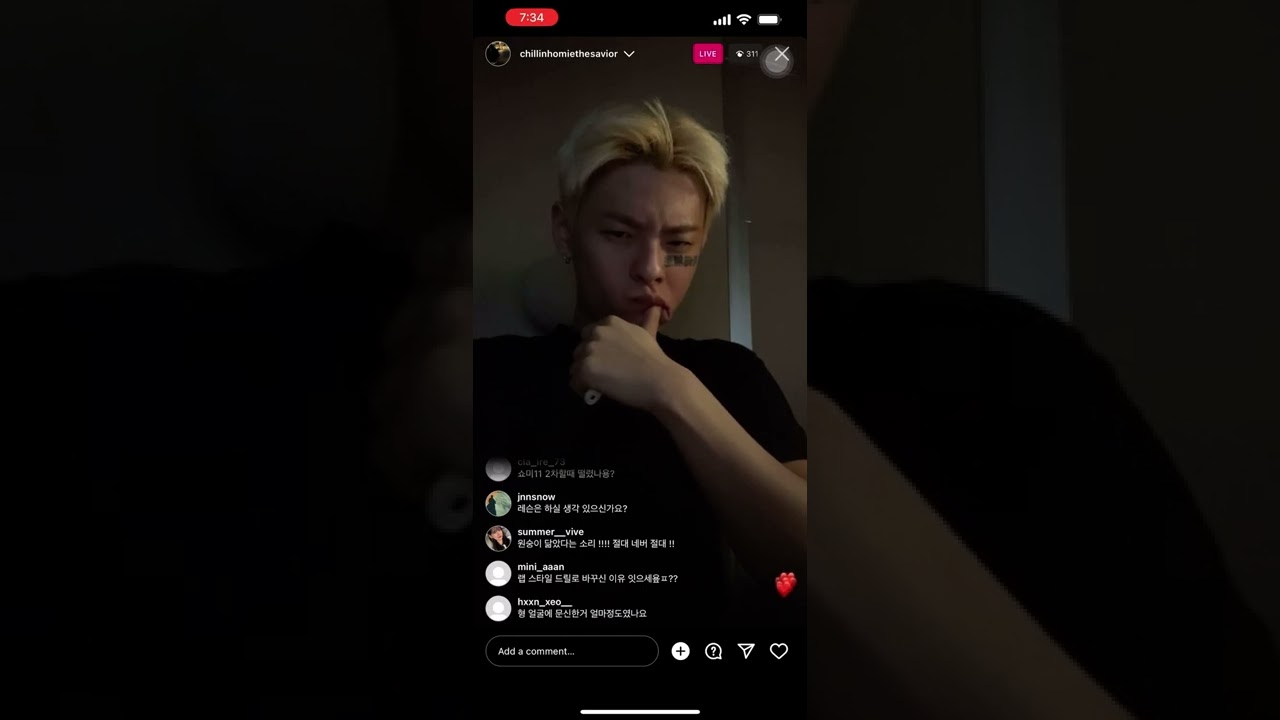 221123 chillin homie instagram live