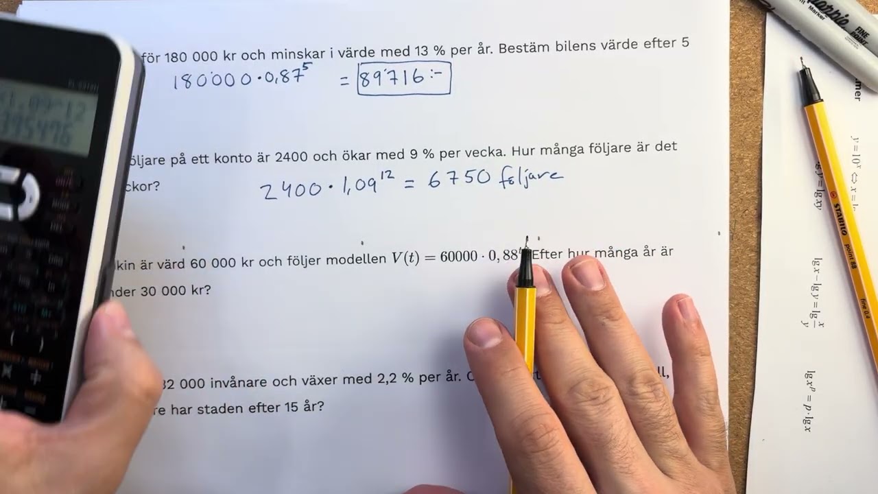 Exponentialfunktioner. C-nivå. Ma2 