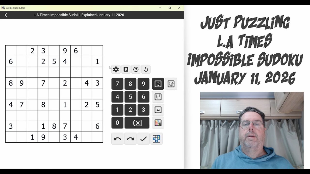 LA Times Impossible Sudoku January 11 2026