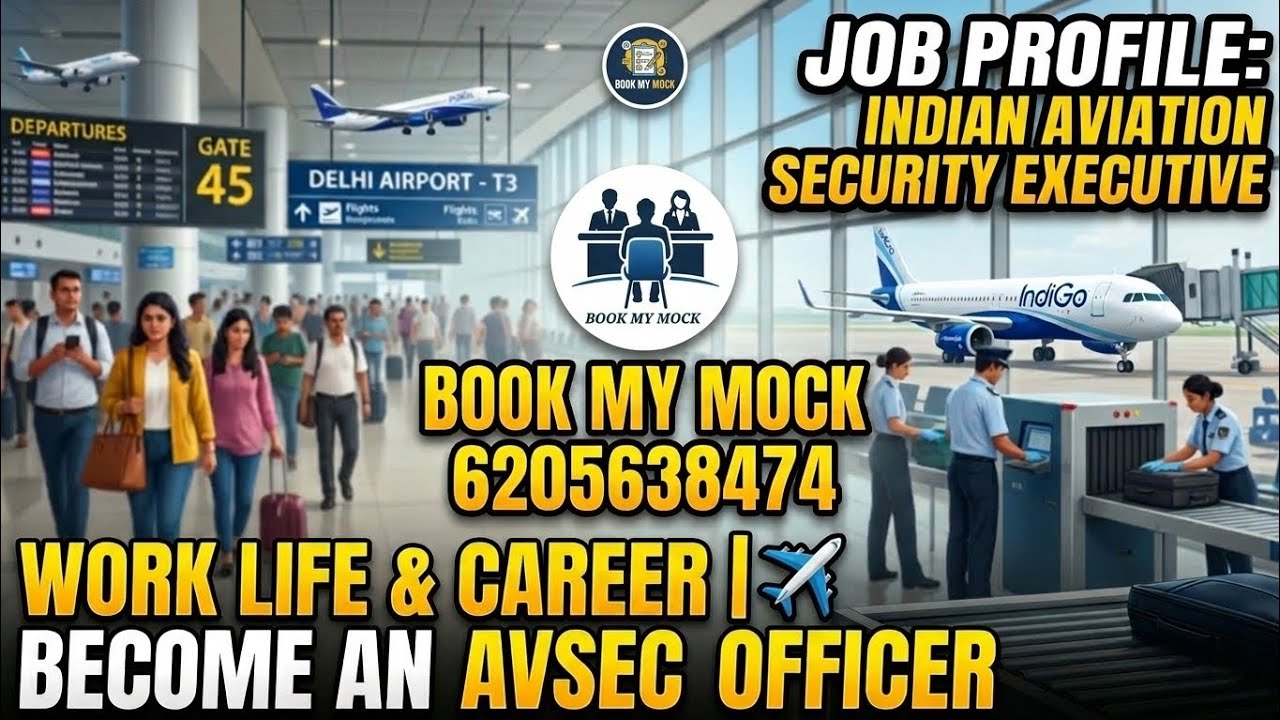Indian Aviation Security Executive  Job Profile | Salary, Work Life || Aviation Jobs India 2026