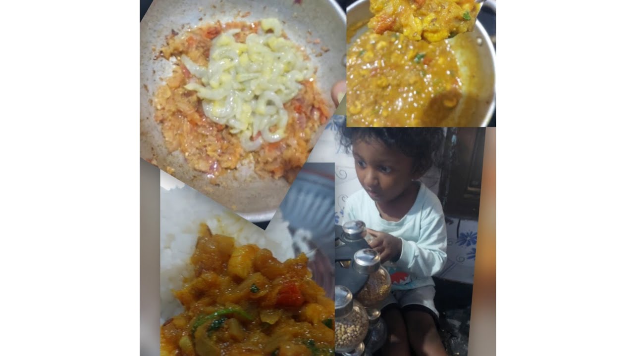 Tasty Prawn Thokku For My Little Toddler|Lunch Recipe | Helping my Little Toddler for Prawn Recipe 🥰