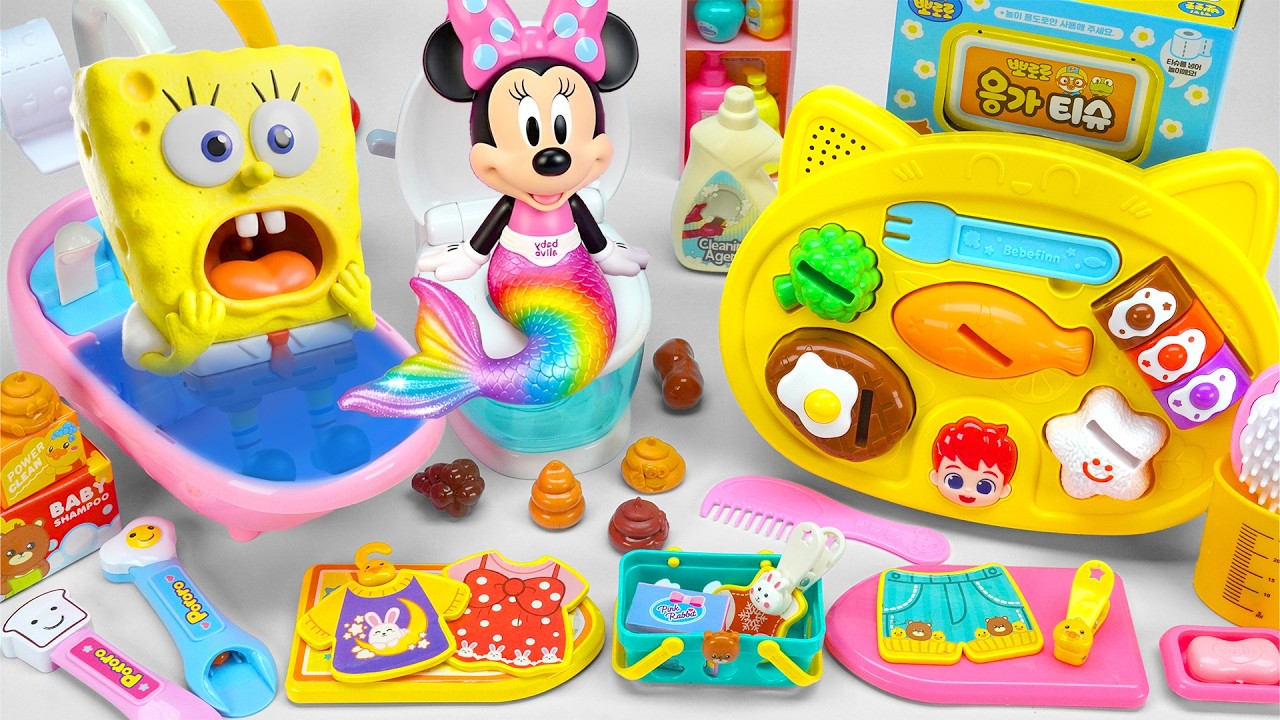 Увлекательная распаковка набора &laquo;Первая помощь доктора&raquo; и игровой набор &laquo;Скорая помощь Губки Боба...