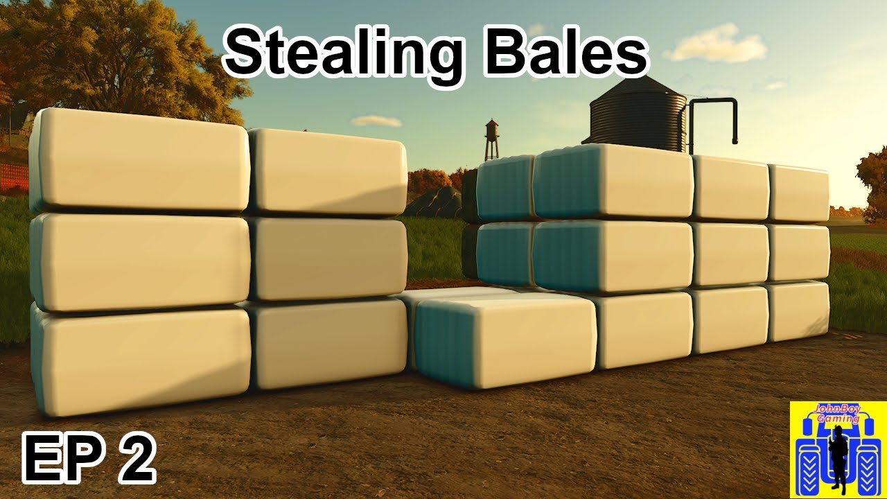 Stealing bales in farming simulator 25
