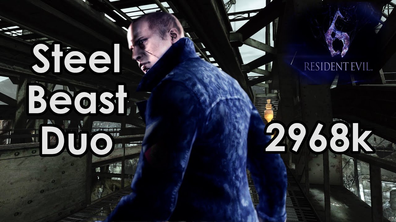 RESIDENT EVIL 6 (PS4) The Mercenaries No Mercy Duo | Steel Beast | Jake DEF | 2968k