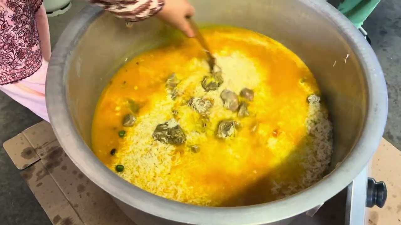 Making Biryani at a family gathering 
