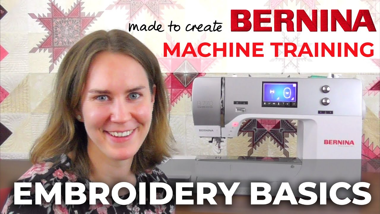 Обучение работе на машине BERNINA: Основы вышивания | Начало работы с квилтингом