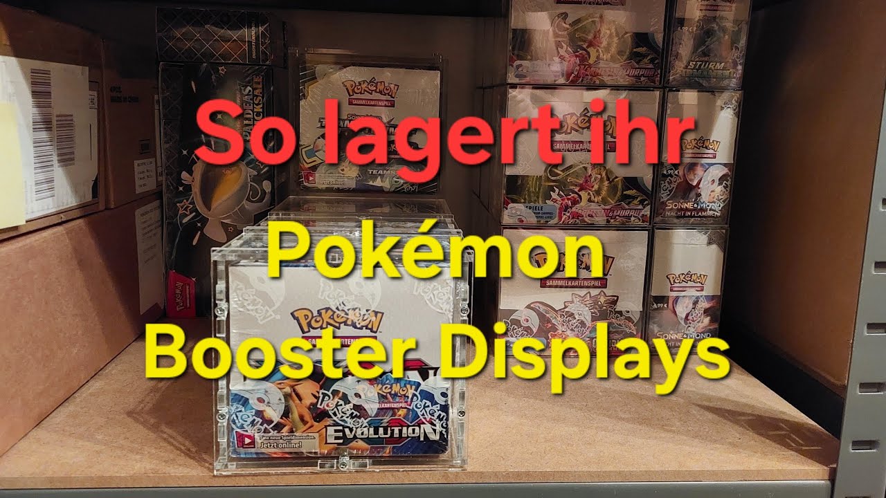 So lagert ihr eure Pok&eacute;mon Booster Displays am besten!