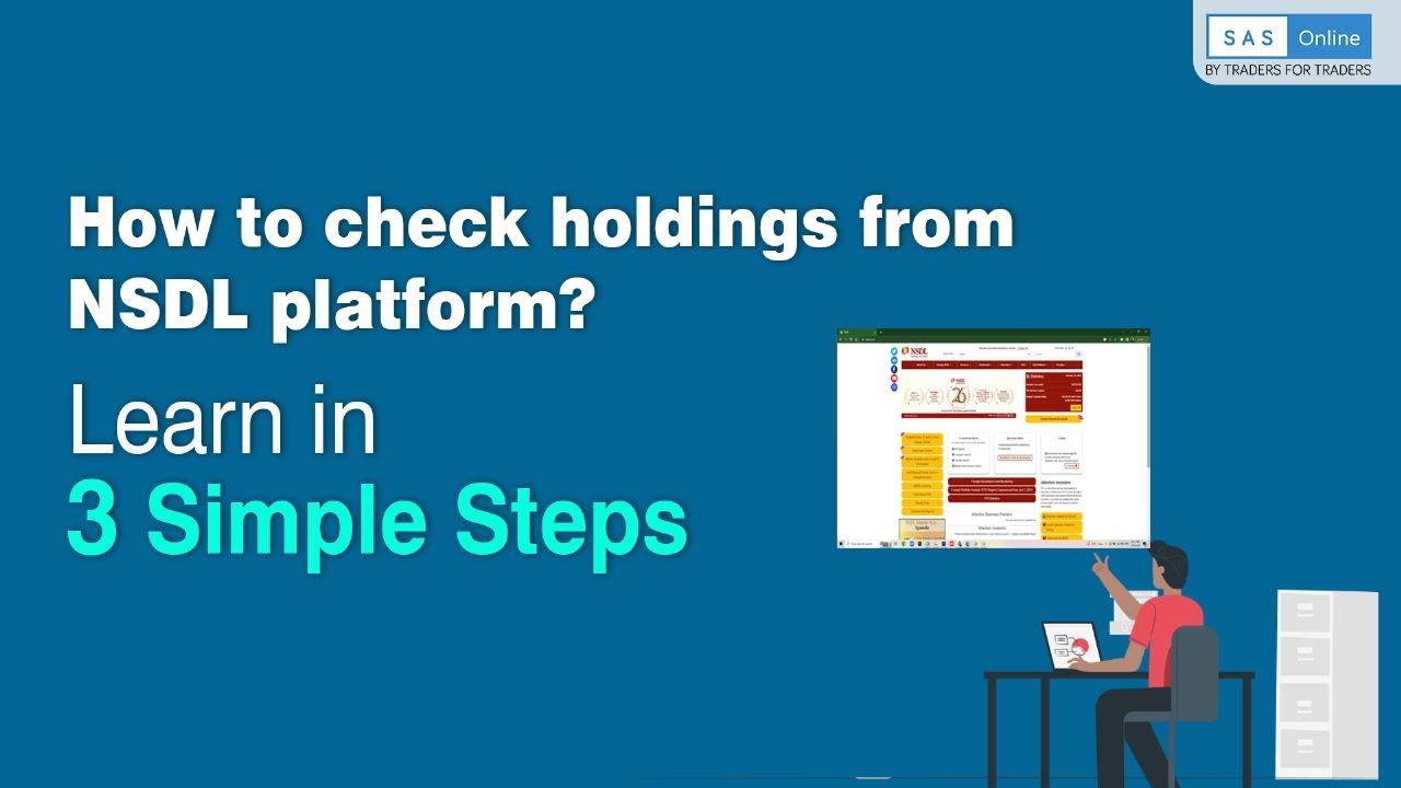 How to check holding from NSDL | Register IDeAS Facility of NSDL | Learn with SAS Online