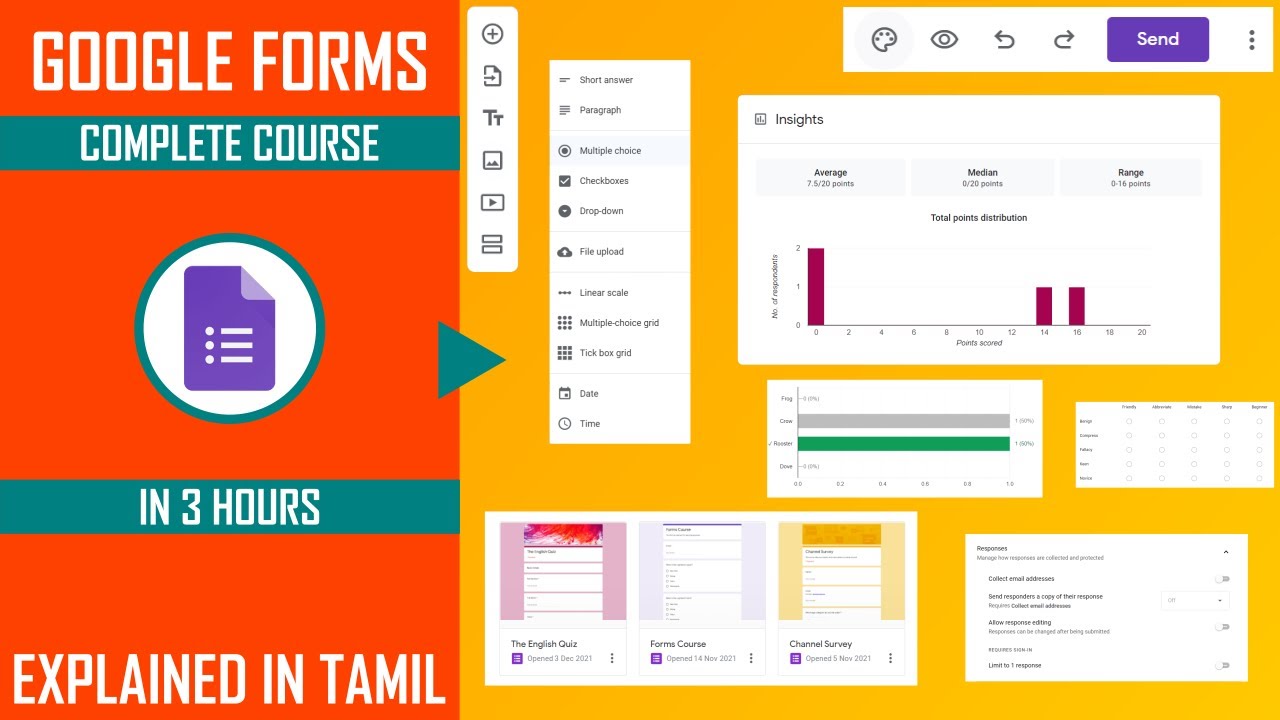 Google Forms Full Course | 3 Hours | தமிழ்