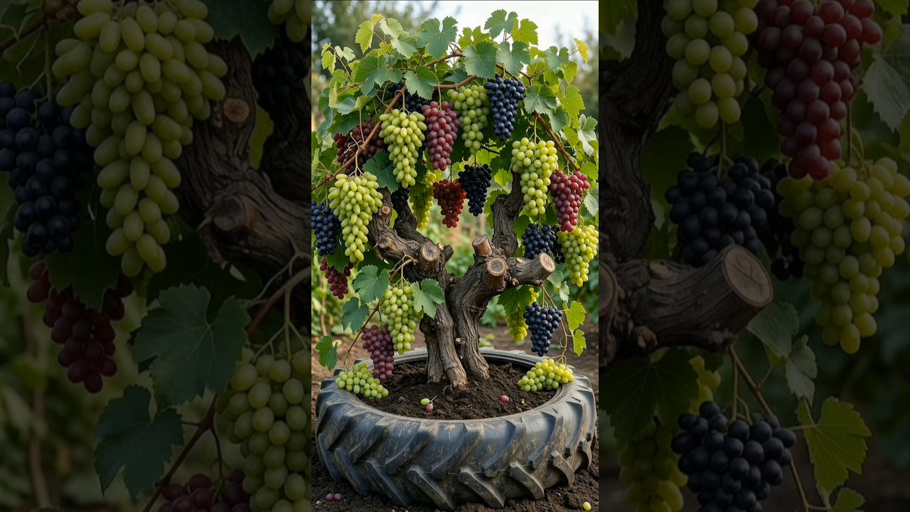 This Tiny Plant Is Full of Grapes branch?! 😳 #shorts #viral #trending #grape