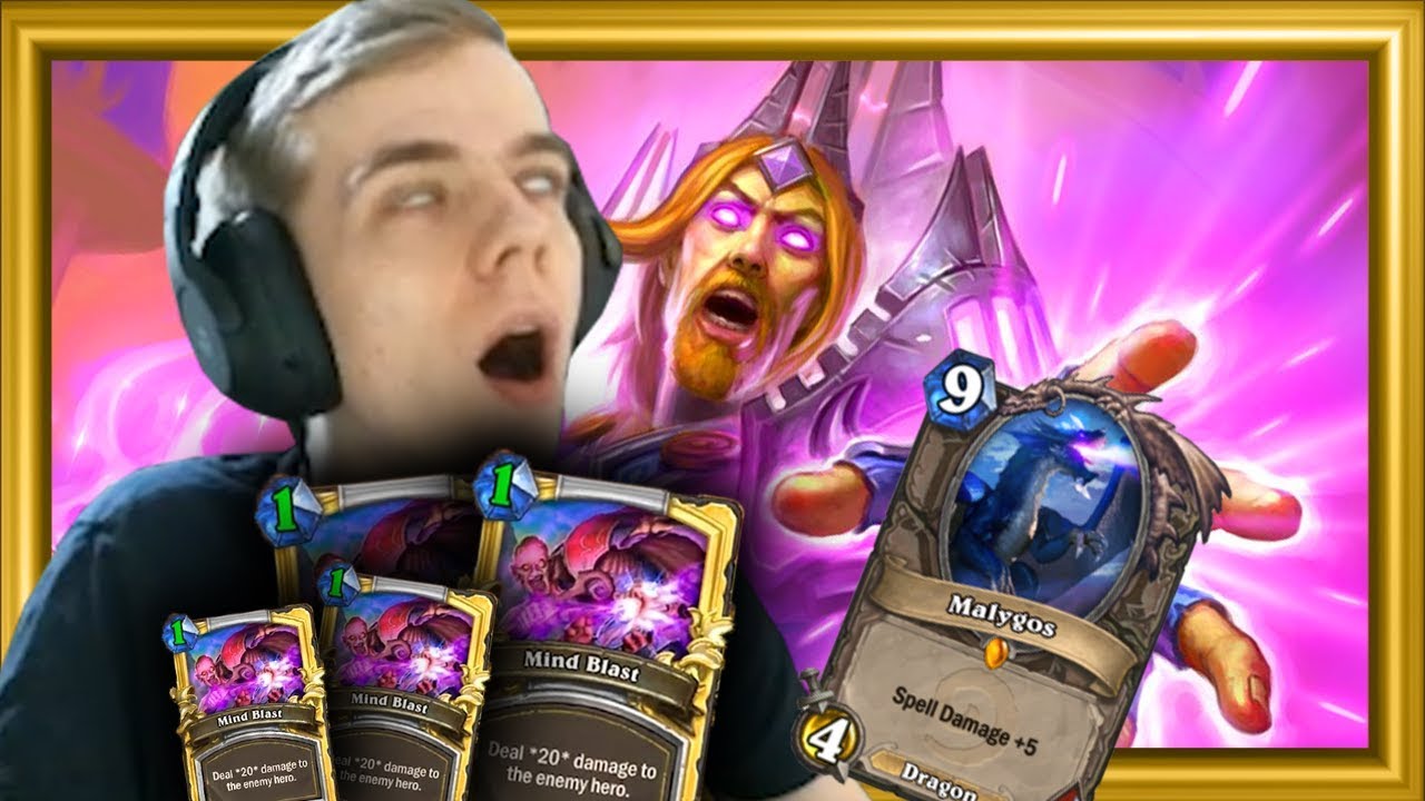 Archmage Vargoth + Mindblast + Malygos/Velen = 2 Mana / 80 Damage (New Rise of Shadows Combo)