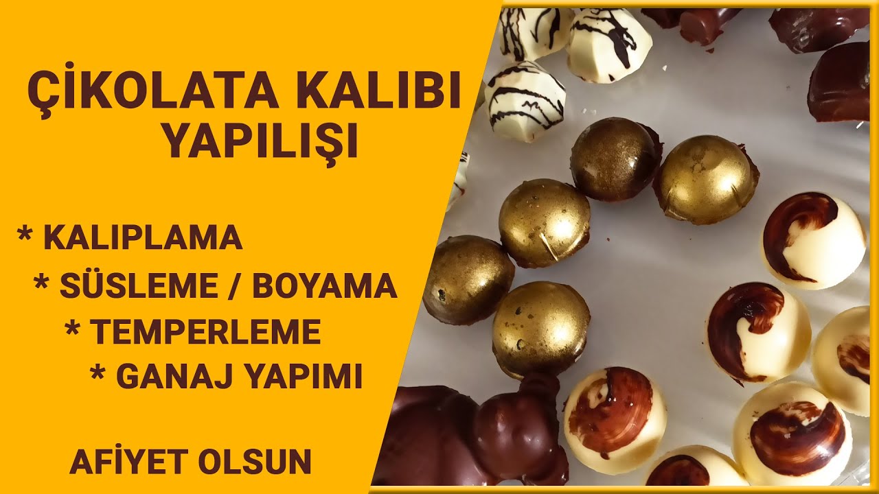 EVDE ŞEKİLLİ VE RENKLİ ÇİKOLATA NASIL YAPILIR