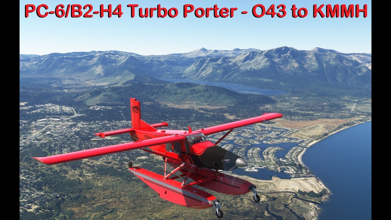 MSFS 2020, KHG Ep 243 - PC-6/B2-H4 Turbo Porter - Yerington to Mammoth Lakes