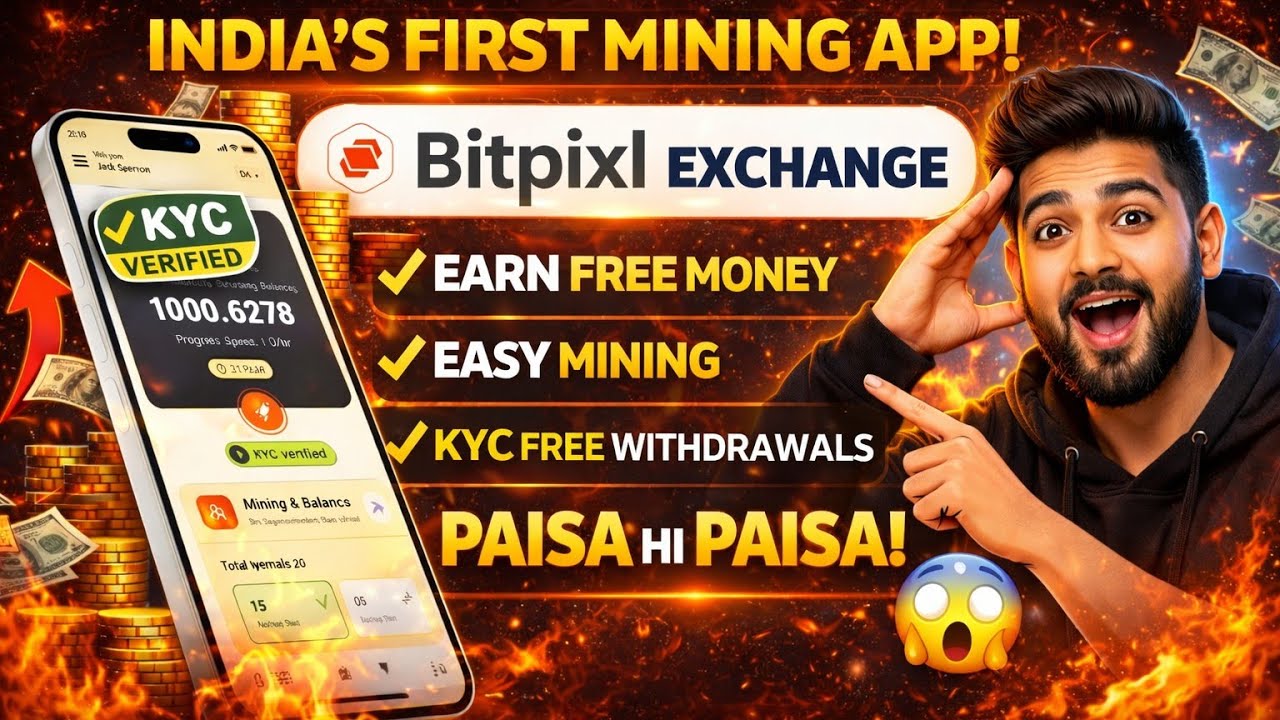 Bitpixl (BIXL) Mining App || New Mining App 2026 || India's First Crypto Exchange