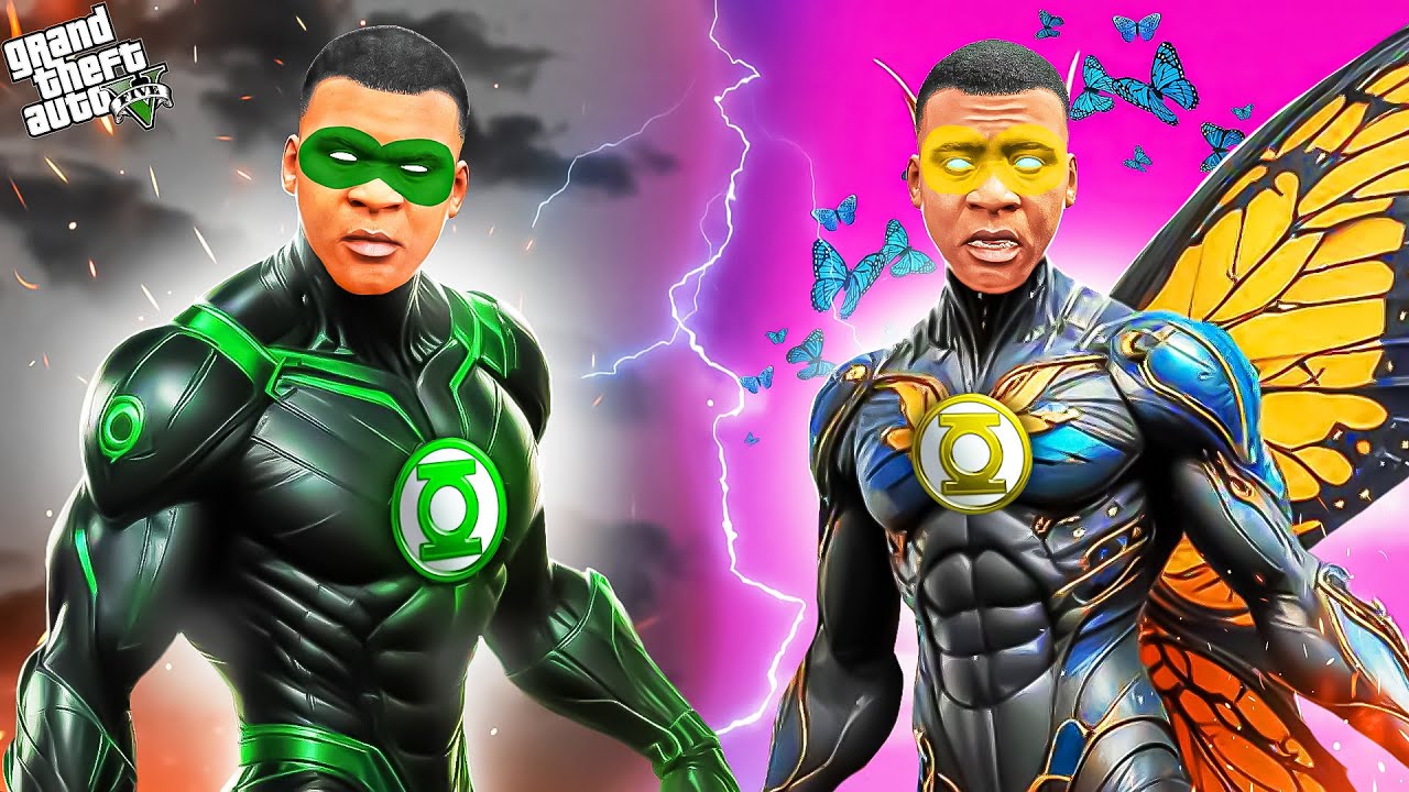 FRANKLIN THE BUTTERFLY LANTERN VS DARK LANTERN IN GTA 5 | THE BOOK OF BEAST PART 11 (Season 2)