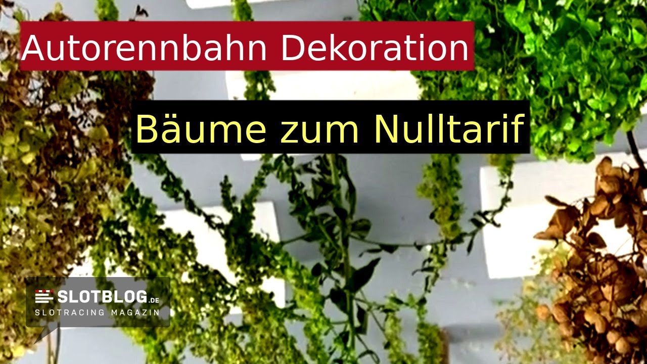 Kostenlose Bäume für die Autorennbahn