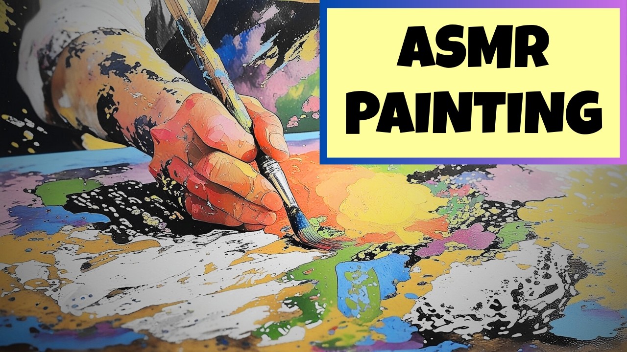 Colorful Abstract Painting | Palette Knife ASMR