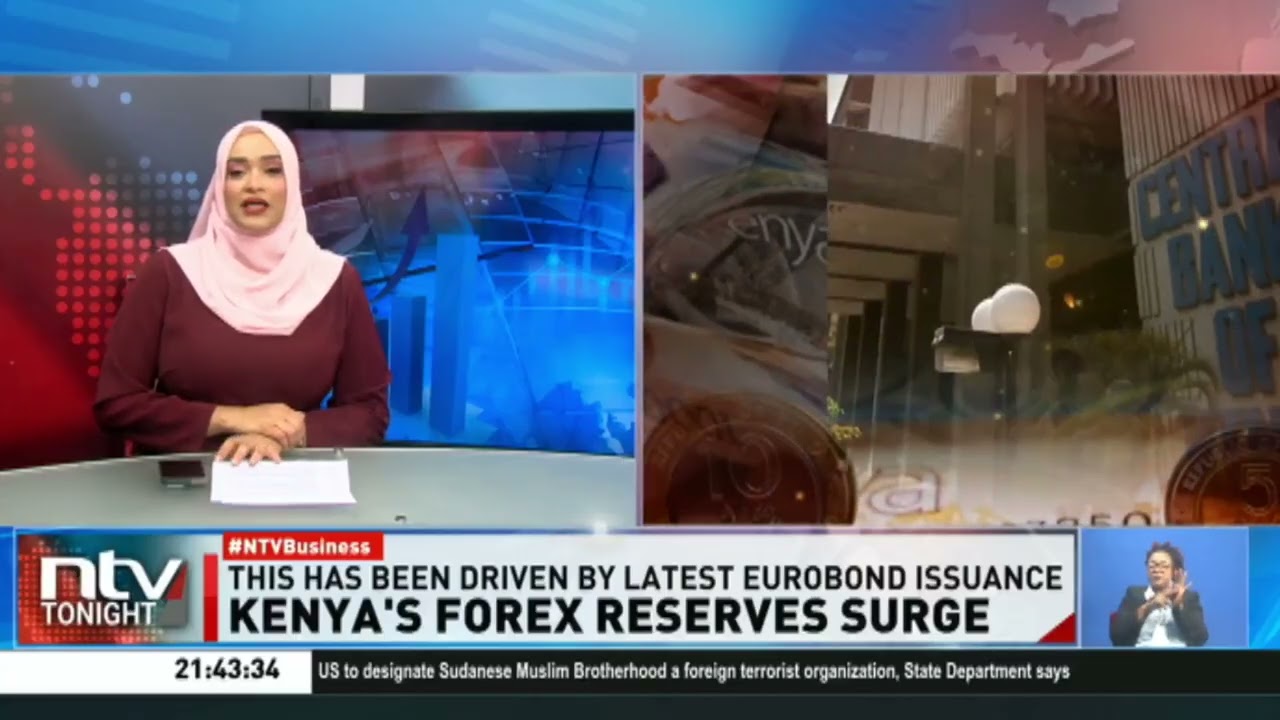 Kenya’s foreign exchange reserves rise to a new record to stand at USD 14.6 billion