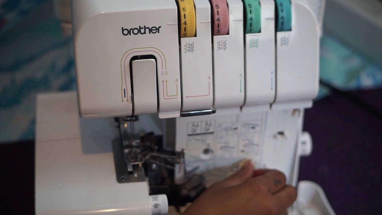 HOW TO THREAD THE BROTHER SERGER 1034DX