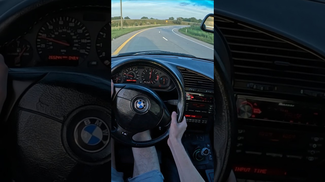 E36 M3 Highway On Ramp Fun! #bmw #e36 #pov
