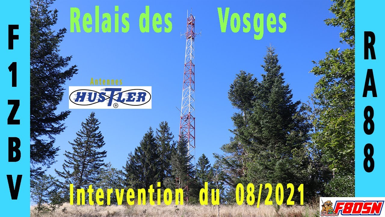 F1ZBV Relais des Vosges VHF, intervention nouvelle antenne Hulster G7 144 #repeater #hamradio
