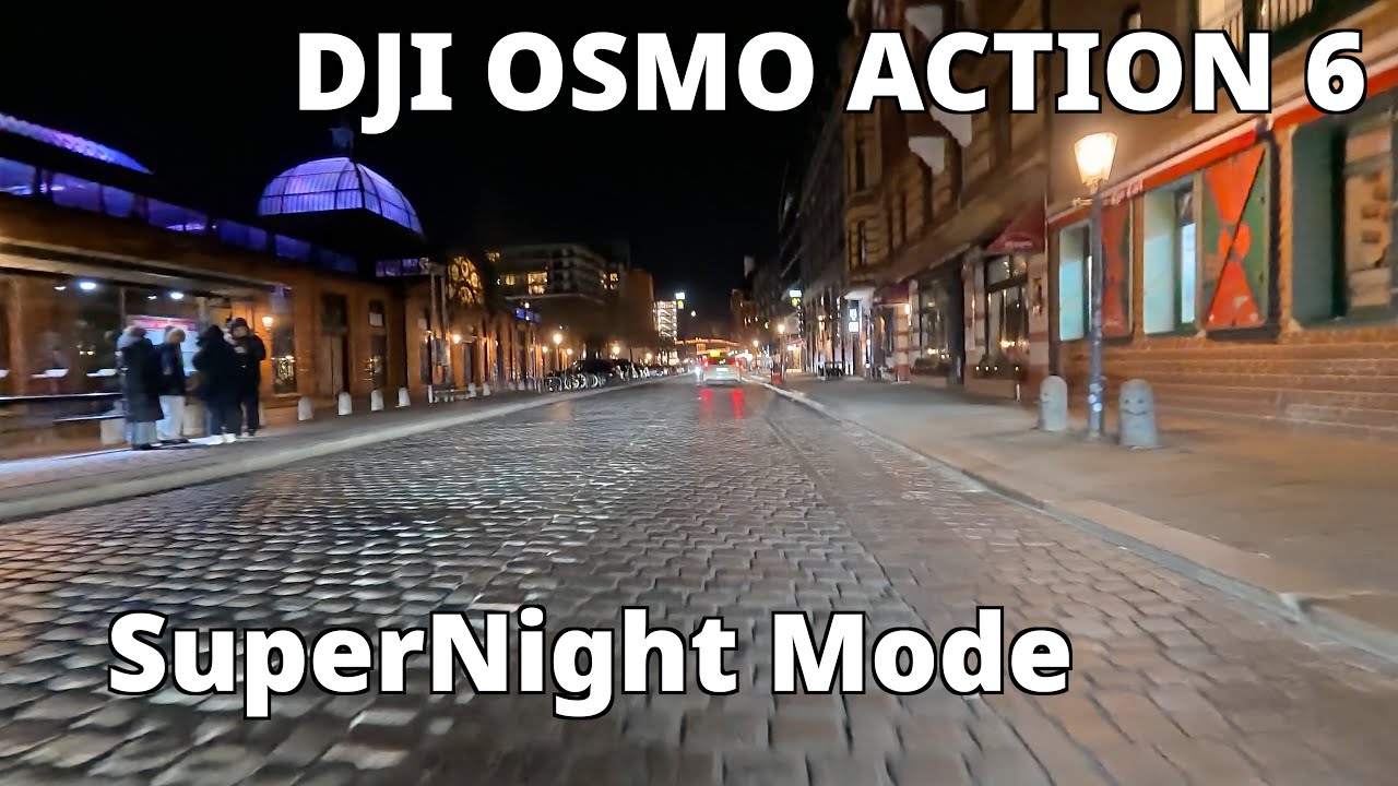 DJI Osmo Action 6 SuperNight Mode | Nightcruise Hamburg Reeperbahn Fischmarkt bei -6 Grad
