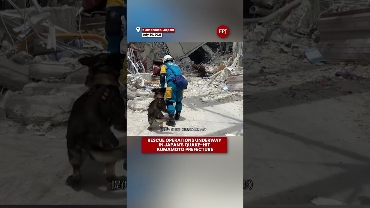 Japan Earthquake Rescue Operations Underway in Kumamoto Prefecture