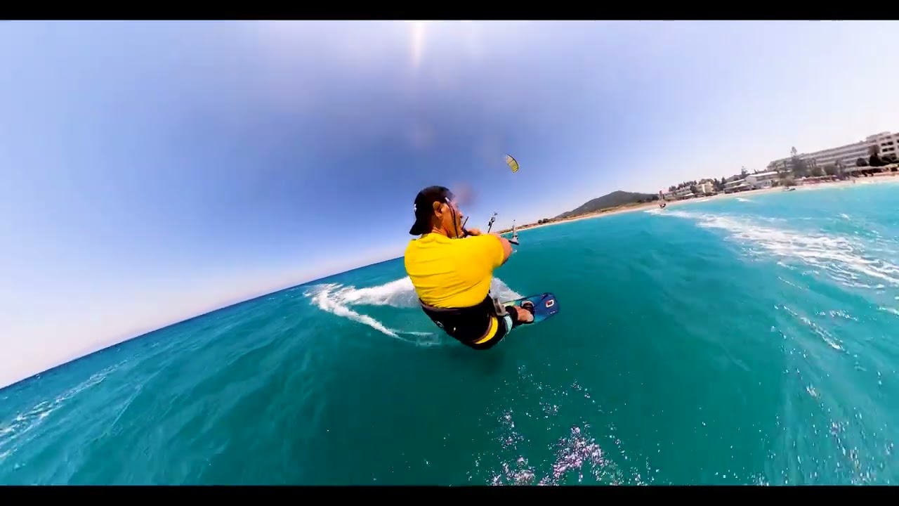 4K Kitesurfing GoPro Max Rhodes 21 june 2025 (2)