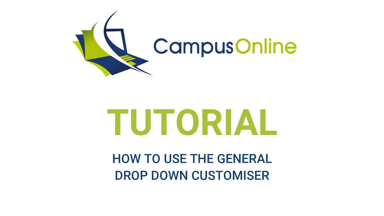 How Customise CampusOnline's General Settings