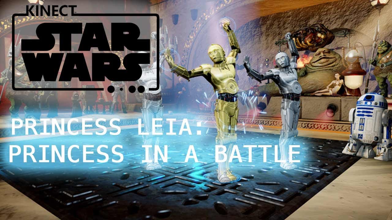 Kinect Star Wars Dance Gameplay: Princess Leia dances to 