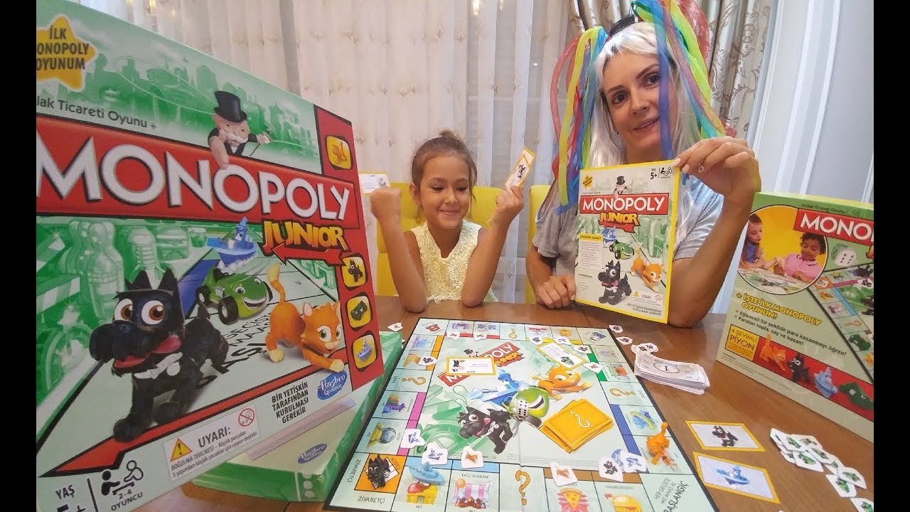 Monopoly junior kutusu açıyoruz, kim kazandı dersiniz ? Çok eğlendik, çocuk videosu, toys unboxing