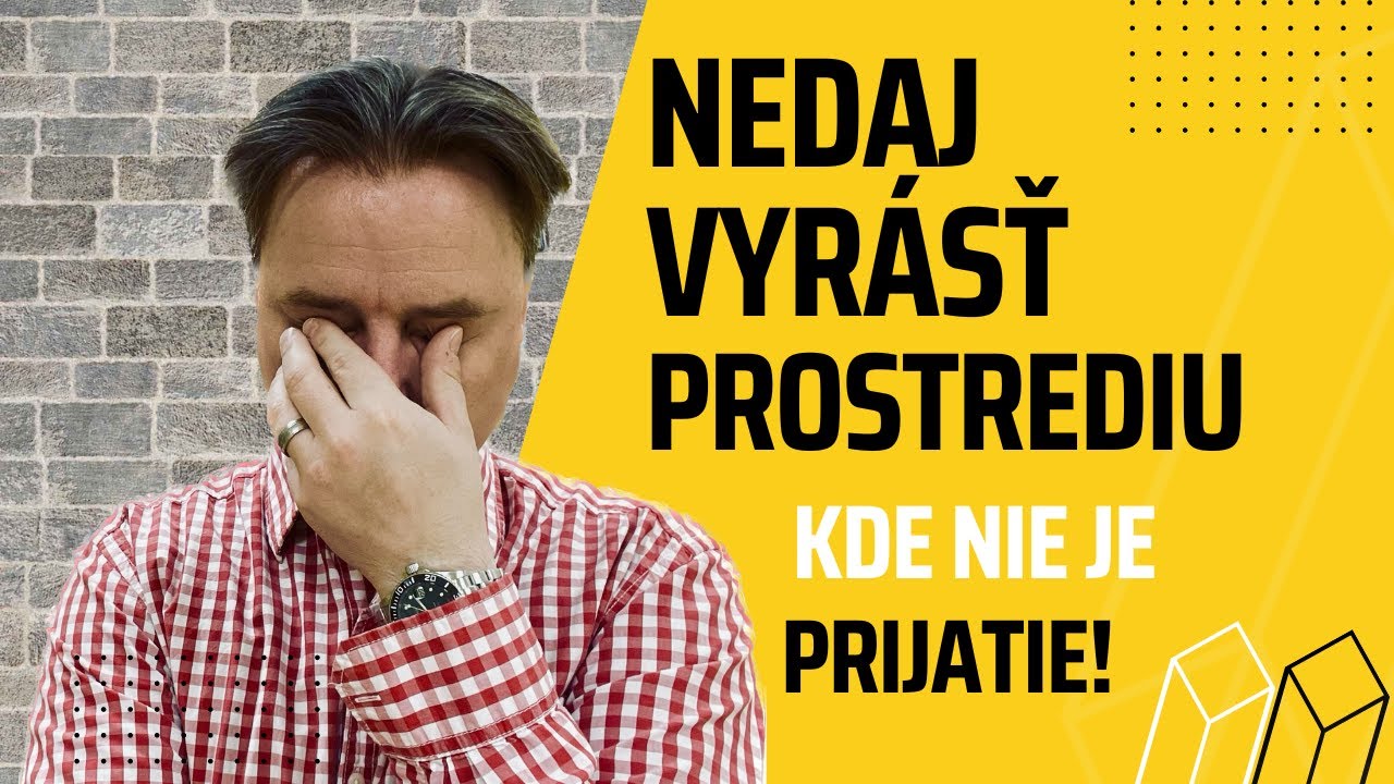 Nedaj vyrásť prostrediu, kde nie je prijatie✋🏾 | Obyčajný život | Tibor Jančík