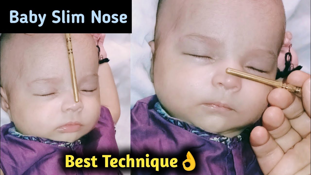 How to make baby nose shape sharper | Babies slim & sharp nose shaping😍