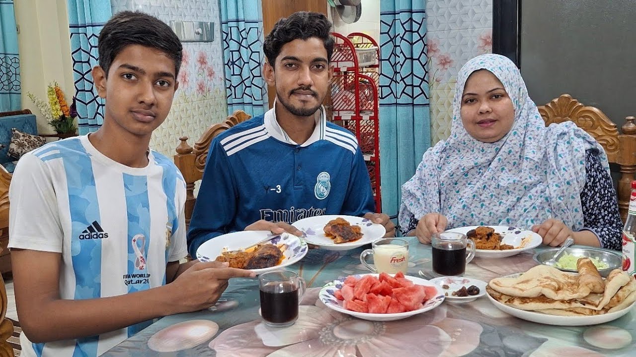 সাঈদ এর পছন্দের নানরুটি ও গ্রিল দিয়ে ইফতার করলাম। 