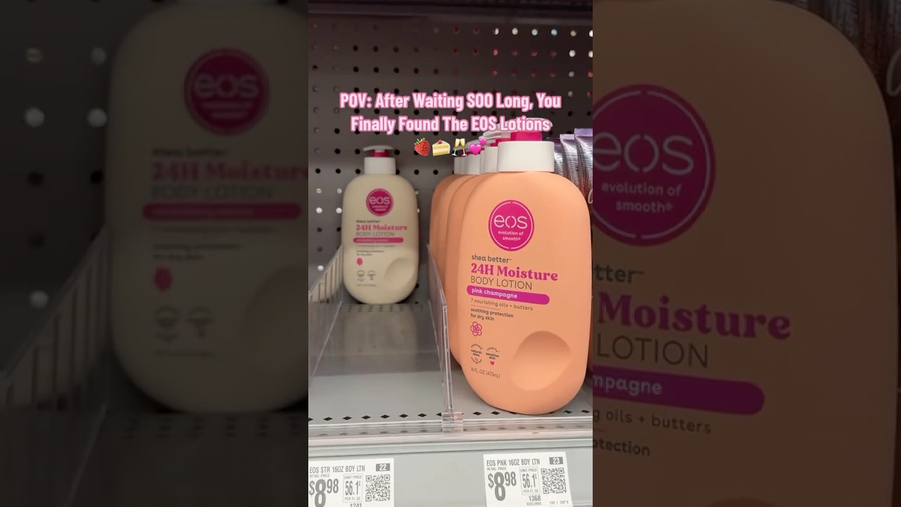 EOS Strawberry Dream 🍓 And Pink Champagne 🥂💕 Lotion Is NOW Available At Walmart!!! 