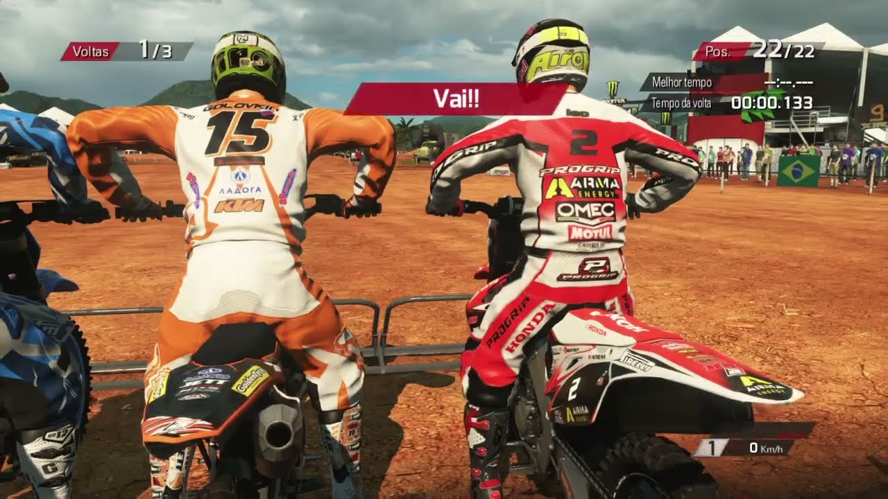 Ganhado em 3lugar no motocross