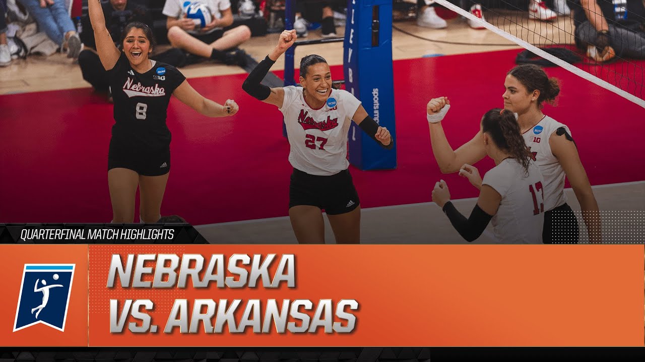 Nebraska vs. Arkansas: 2023 NCAA volleyball quarterfinal highlights