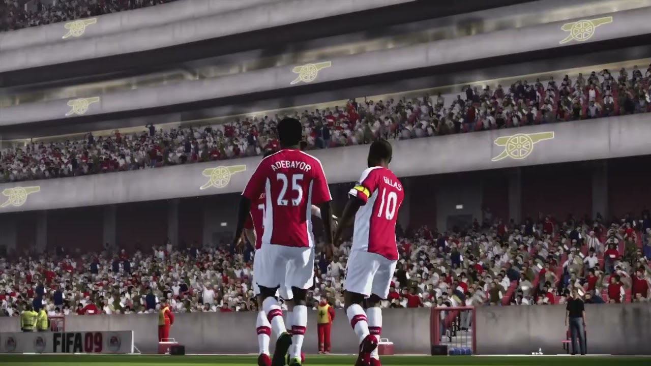 Fifa 09: Arsenal - West Ham (Xbox 360 Gameplay)
