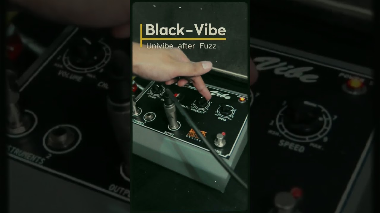 BLACK VIBE - FUZZ after VIBE #univibe #fuzzface #robintrower #dunlop #hendrix