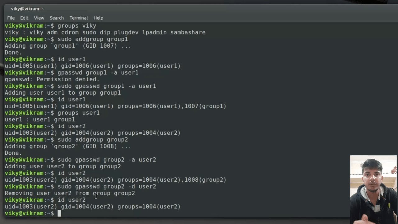 группы в Linux | создание, изменение и удаление групп | типы групп | удаление и добавление пользо...