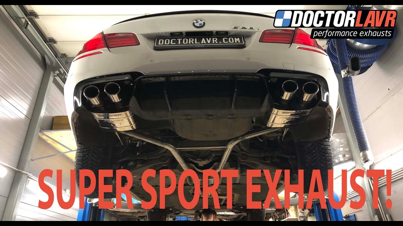 BMW F10 528i N52 Sport Exhaust! Installation of vacuum valves!