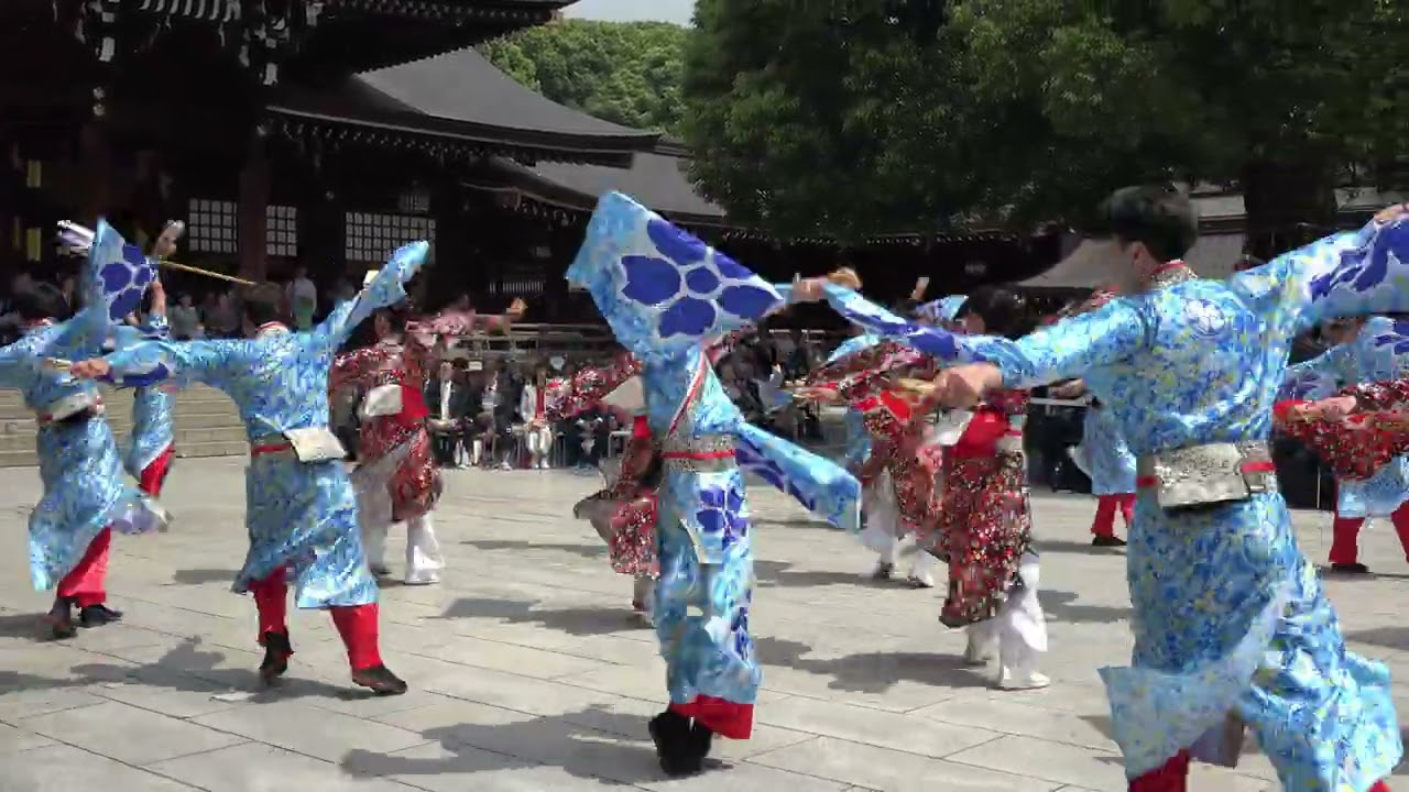 十人十彩  原宿表参道元気祭　スーパーよさこい2025　明治神宮奉納演舞 SIDE【4K】2025 08 23