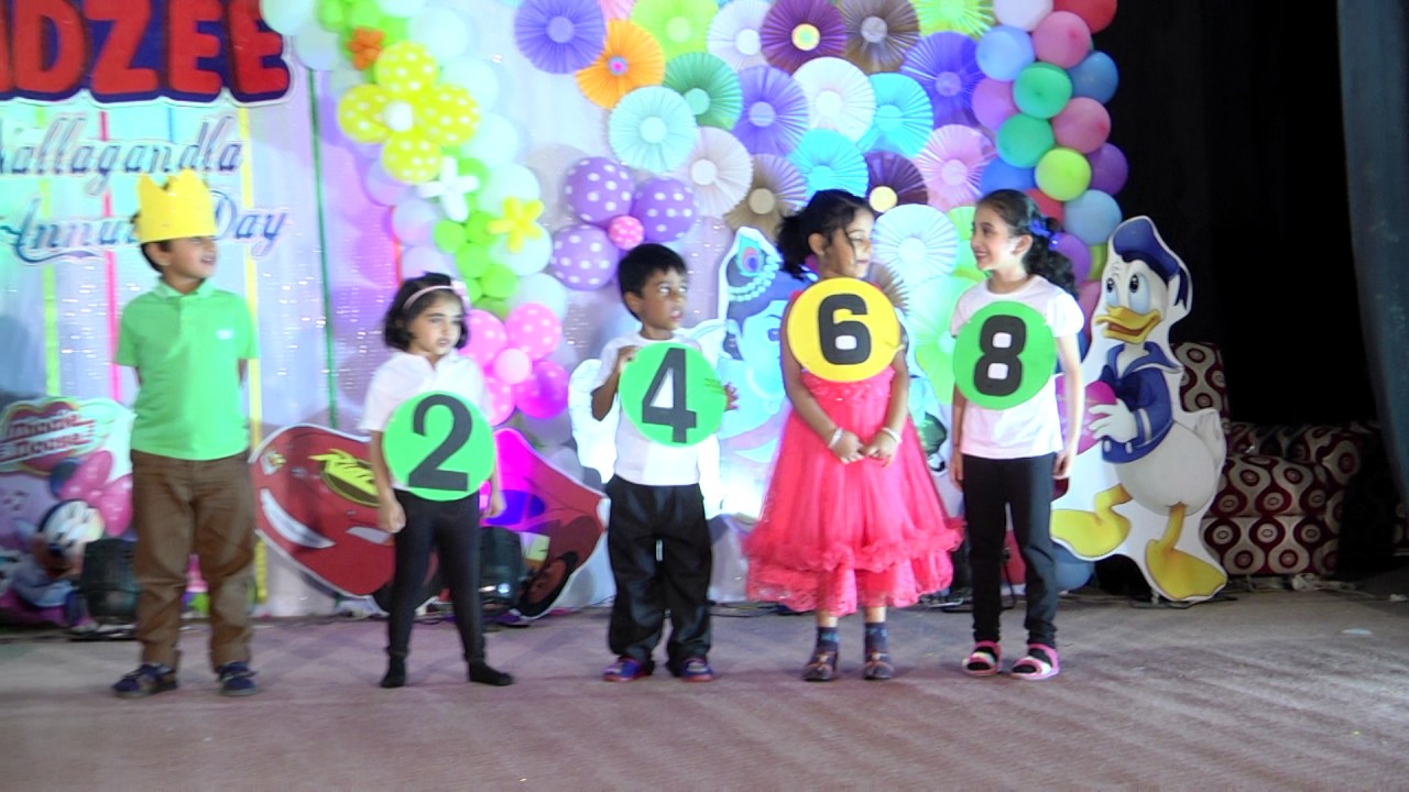 Number Land-Skit @ Kidzee Nallagandla