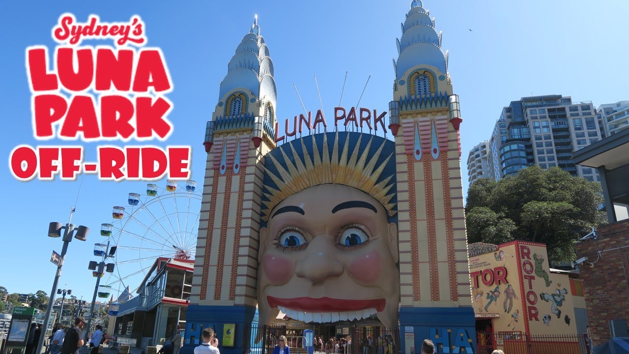 Luna Park Sydney Off-Ride Footage, Harbourside Amusement Park | Non-Copyright