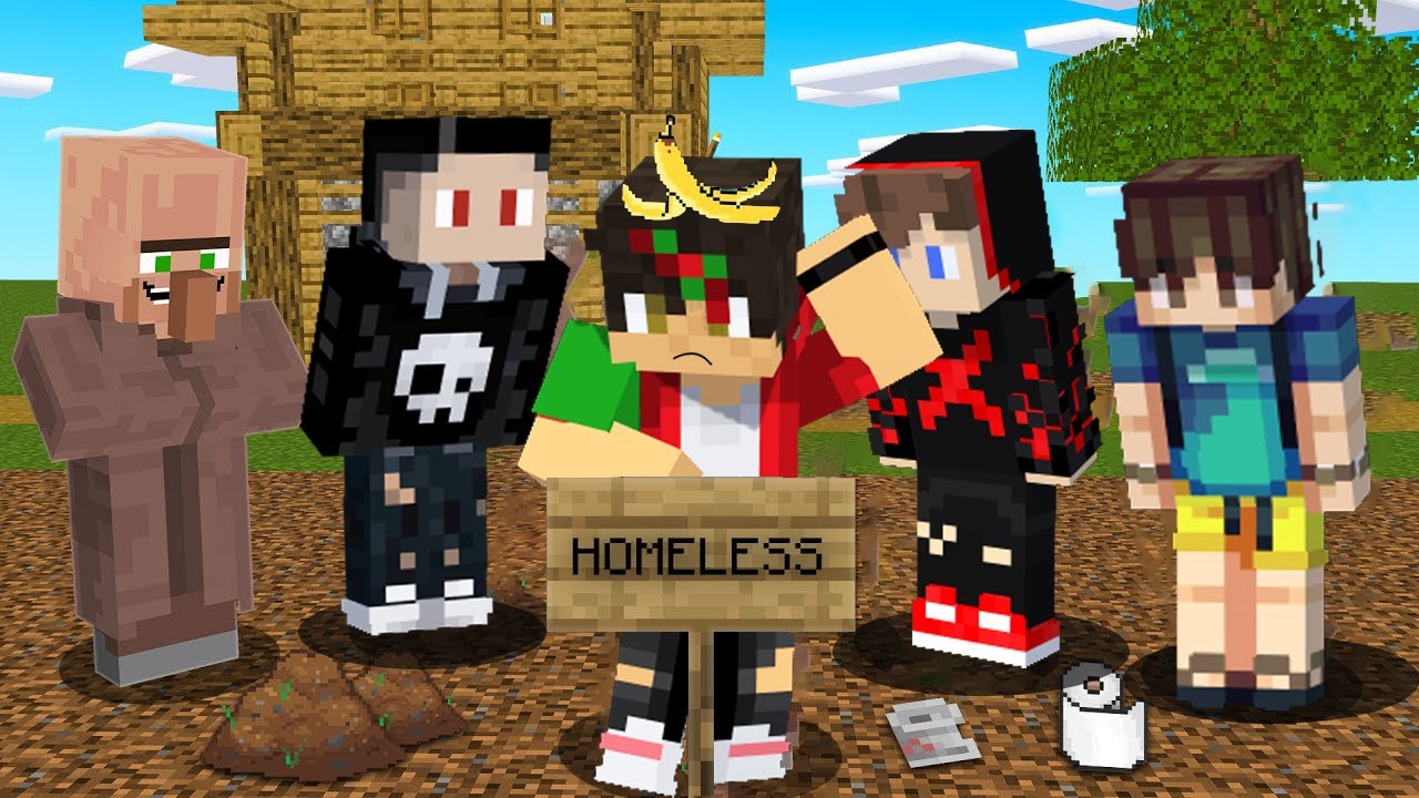 NAMNAM Become HOMELESS in Minecraft