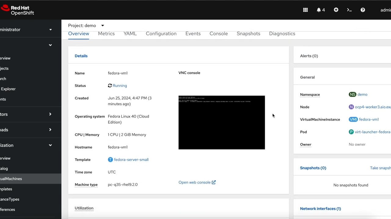 OpenShift Virtualization - 01   VM provisioning & lifecycle