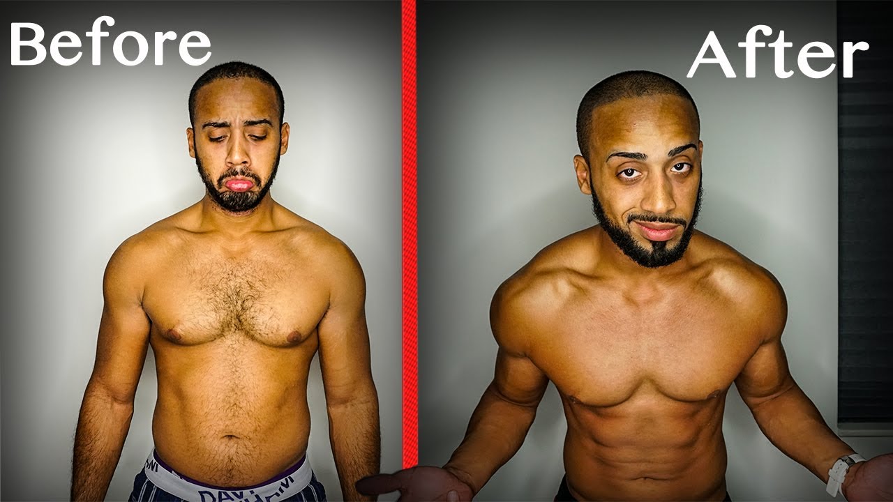 1 month and a half intermittent fasting transformation Before and after