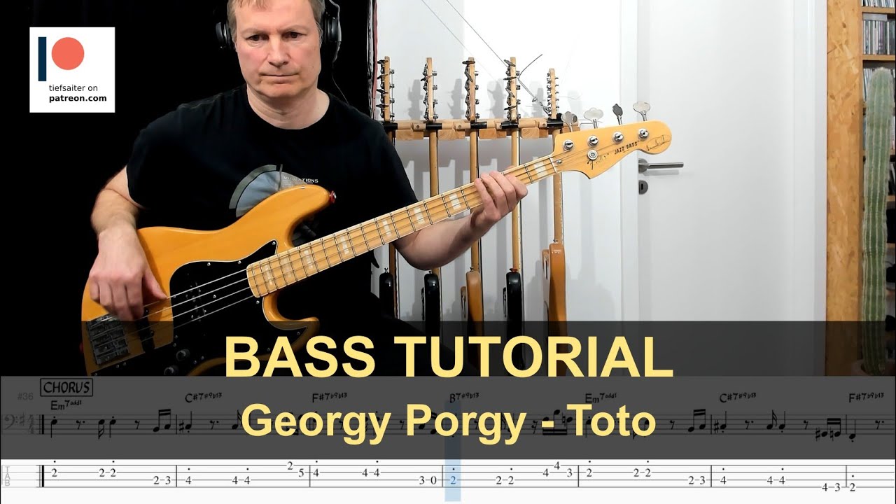 Georgy Porgy - Toto | Bass Tutorial (Sheet + TABs)
