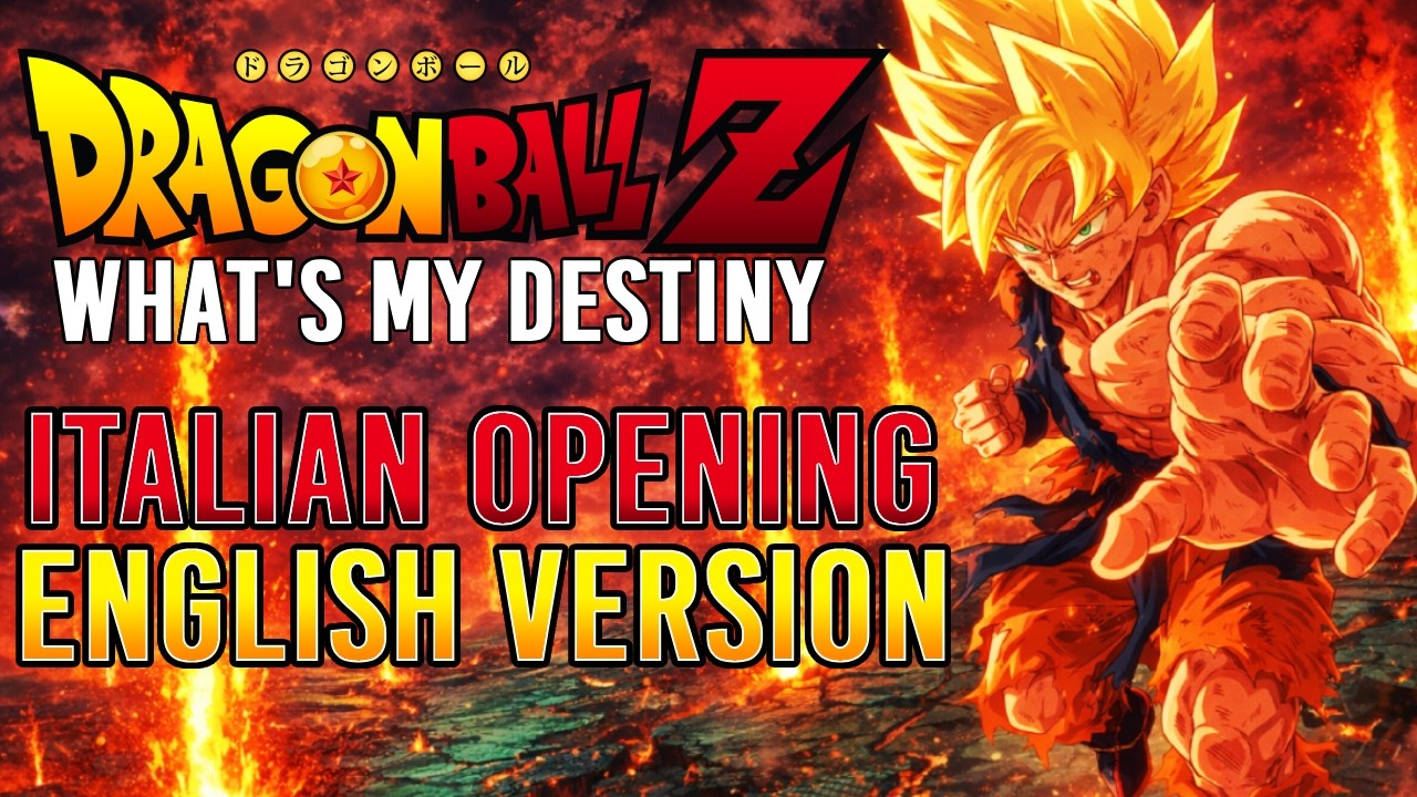 What's My Destiny Dragon Ball Z | ITALIAN Opening - ENGLISH VERSION