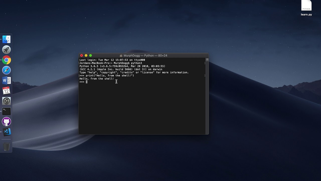 How to Run Python Code on a Mac